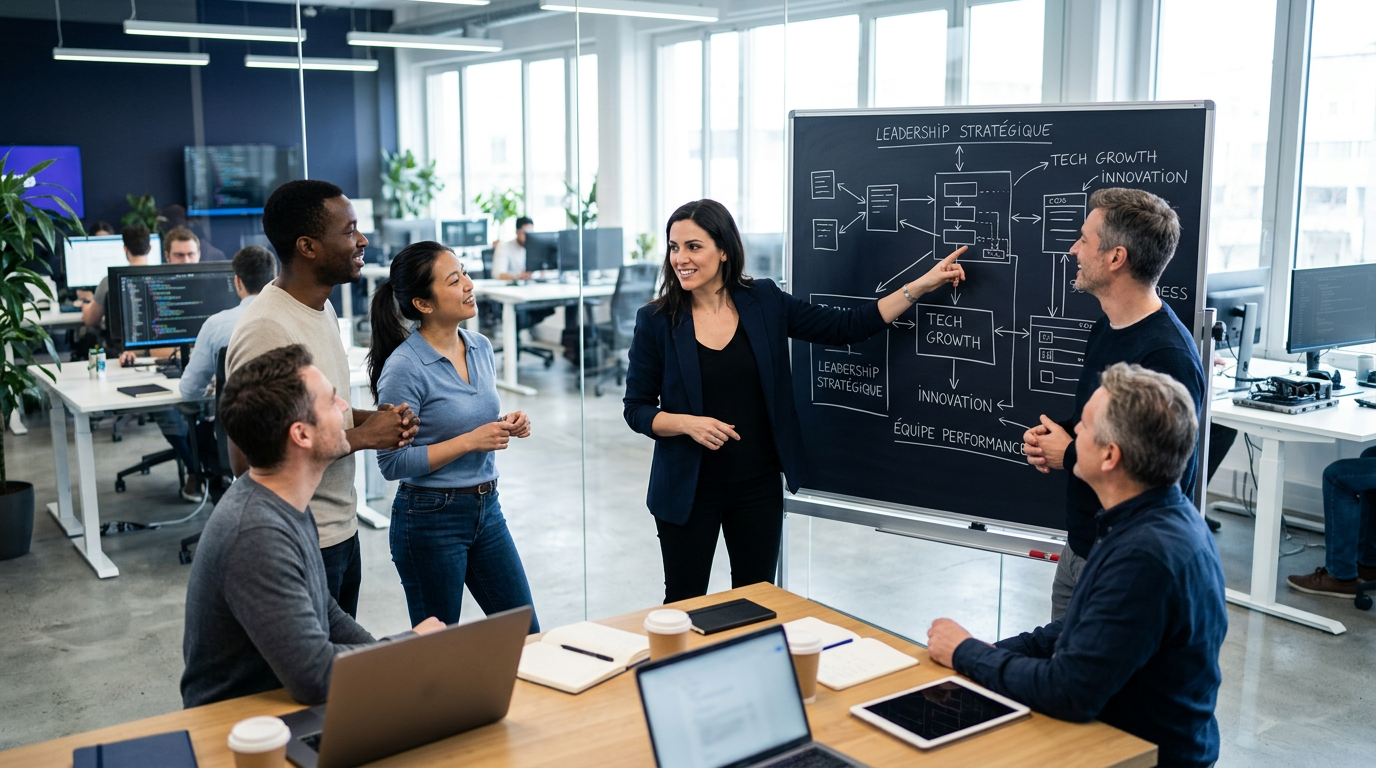 Gérer une Équipe Tech: Leadership Stratégique pour Fondatrices